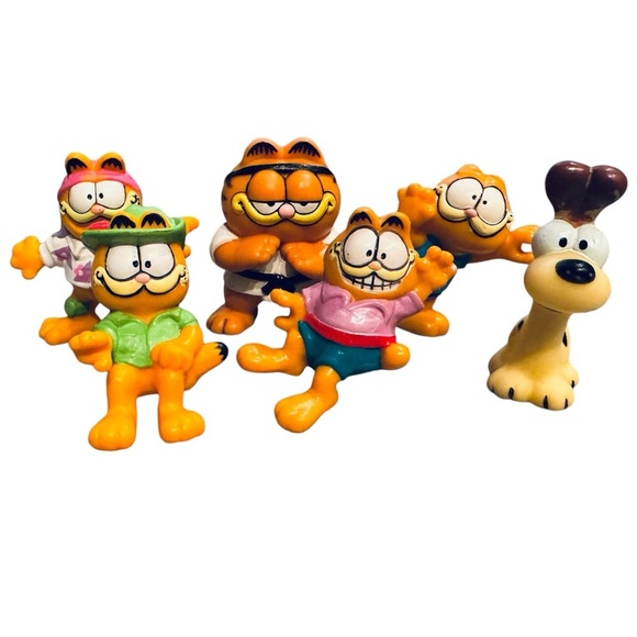 VTG 70-80’s Garfield PVC Collectible Figurines Lot 2" - Picture 1 of 14